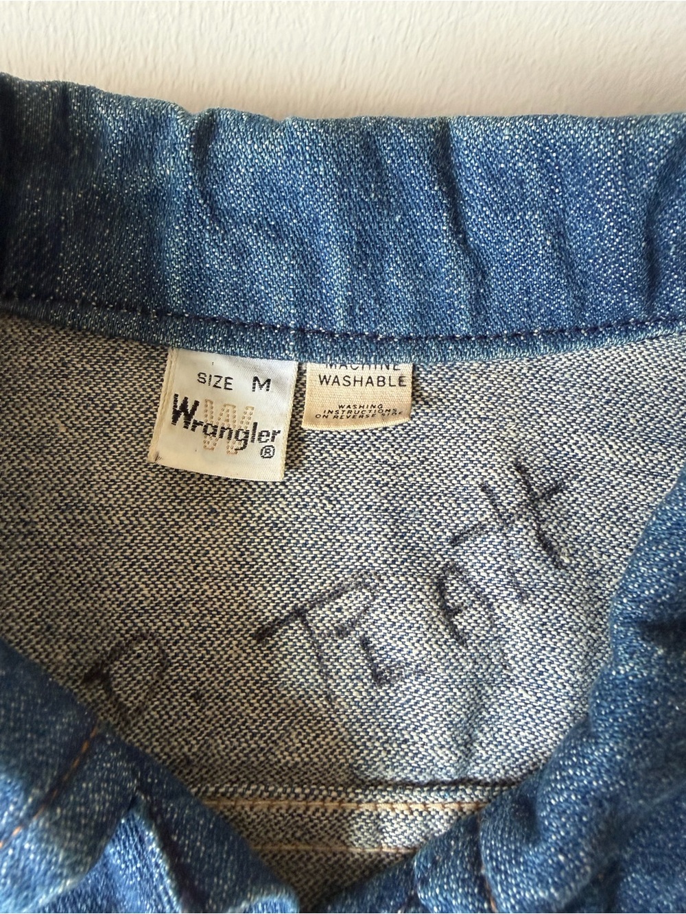 Vintage 1970’s Wrangler 124MJ Denim Jacket Size M - Picture 3 of 4